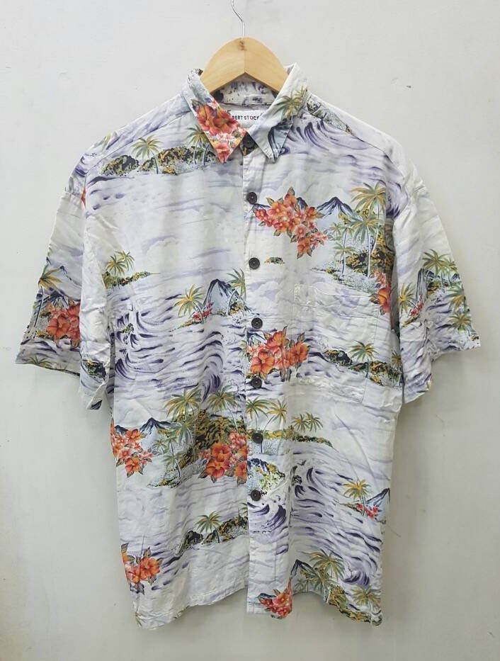 Vintage Hawaiian Style Button Down Shirt Schönes Design Von Robert Stock Medium Size von FUTURE81