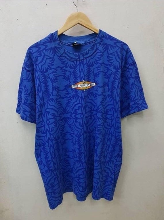 Vintage Pipeline Alloverprint All Over Print Surfing Design T-Shirts von FUTURE81