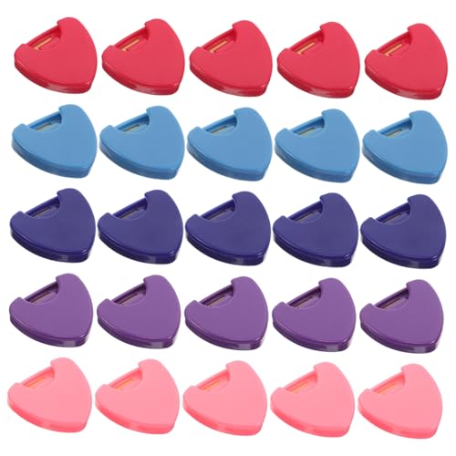 FUTUREORYY 25 Stück Teiliges Gitarren-Plektrum-Organizer- Dreieckiges Mini-aufbewahrungsbox Tragbar Robust Langlebig Kratzfest für Banjo Bass Ukulele und Elektrische Gitarren Praktisches von FUTUREORYY