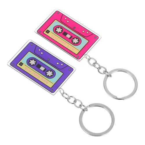 FUTUREORYY 2stücke Acryl-schlüsselanhänger Mit Kassettenband Im Retro-stil Für Frauen Und Teens Party-dekoration Jahre-stil Langlebig Und Leicht Zu Tragen FUTUREORYY 2stücke Acryl-schlüsselanhänger Mit Kassettenband Im Retro-stil Für Frauen Und Teens Party-dekoration Jahre-stil Langlebig Und Leicht Zu Tragen von FUTUREORYY