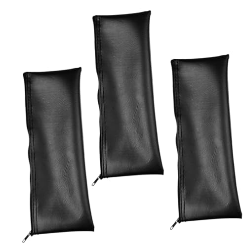 FUTUREORYY 3 Stück Mikrofon Aufbewahrungstasche Teilig Tragbare Mikrofon Organizer für Reisen PU Leder Staubschutz für Musiker und Performer von FUTUREORYY