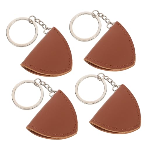 FUTUREORYY 4 Stück PU Gitarren-plektrumhalter Schlüsselanhänger Rock Style Plectrum Organizer Tragbare Tasche für Gitarren Ukulelespieler Kreatives von FUTUREORYY