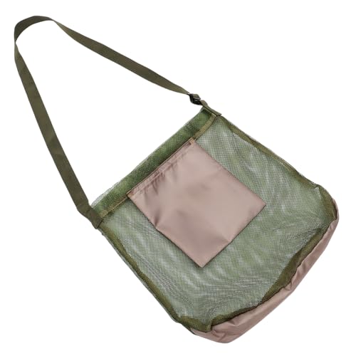 FUTUREORYY Multifunktionale Schultertasche mit Großer Kapazität Faltbare Mesh umhängetasche für Outdoor pilzsammeln Wiederverwendbar Atmungsaktiv Praktisches Garten Früchtesammelzubehör von FUTUREORYY