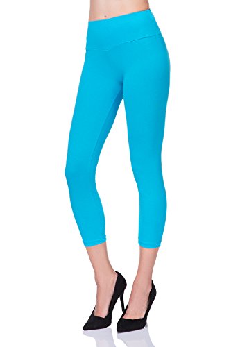 FUTURO FASHION® - Leggings mit 3/4-Länge - hoher Bund für einen sicheren Sitz - LWP34 - Türkis - 48 von FUTURO FASHION