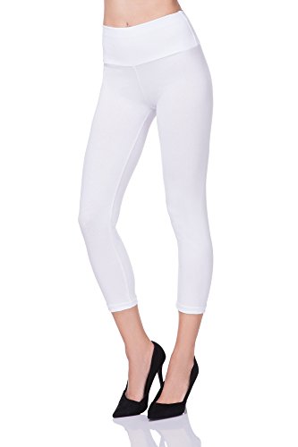 FUTURO FASHION® - Leggings mit 3/4-Länge - hoher Bund für einen sicheren Sitz - LWP34 - Weiß - 38 von FUTURO FASHION