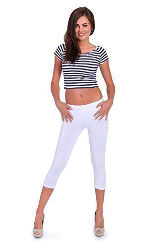 FUTURO FASHION 3/4 Länge Leggings Aktiv-Hose Sport Hosen 8390 - Weiß, 48-50 FUTURO FASHION 3/4 Länge Leggings Aktiv-Hose Sport Hosen 8390 - Weiß, 48-50 von FUTURO FASHION