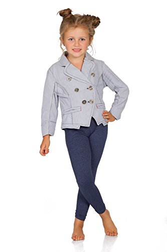 FUTURO FASHION Mädchen Leggings Baumwolle – Kinderleggings 2–13 Jahre (Größe 92–158), Atmungsaktiv, Blickdicht & Bequem, Viele Farben für Schule & Freizeit Denim 9 Jahre von FUTURO FASHION