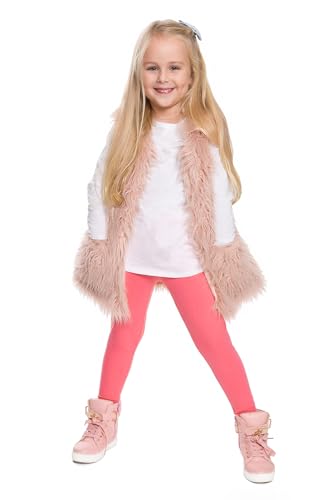 FUTURO FASHION Mädchen Leggings Baumwolle – Kinderleggings 2–13 Jahre (Größe 92–158), Atmungsaktiv, Blickdicht & Bequem, Viele Farben für Schule & Freizeit Koralle 2 Jahre von FUTURO FASHION