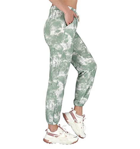 FUTURO FASHION Damen-Jogginghose mit Taschen I Damen-Jogginghose, Verstellbarer elastischer Kordelzug I Gemusterte Bunte leichte Hose für Frauen I Moderne ausgefallene Jogginghose I Größen 2XL-3XL von FUTURO FASHION
