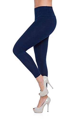 FUTURO FASHION Damen Leggings in voller Länge mit Fleece Futter – Winter Dicke Damen-Leggings aus Baumwolle mit hoher Taille warme Thermo Leggings, Übergrößen von FUTURO FASHION