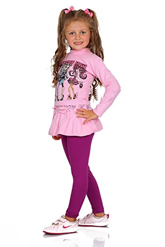 FUTURO FASHION Baumwolle Kinder Leggings für Mädchen Jungen Sportleggins Blickdicht Elastisch Leggings Kinder Turnhose Leggings Mädchen Lang Blickdicht, Größe 92-158 von FUTURO FASHION