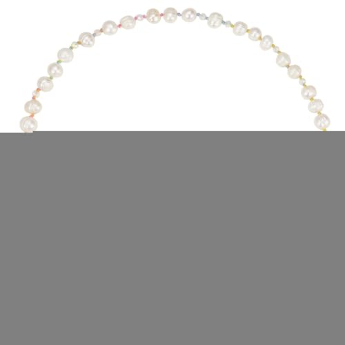 Handgewebte Stein-Halskette, modisches Accessoire, bunter Halsschmuck, bunte Perlen, Halskette für Partys und Freizeitkleidung von FUUGlan