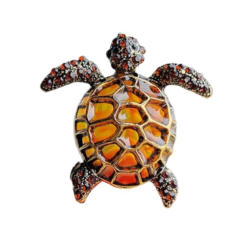 Klare Muschel-Schildkrötennadel, Legierung, trendiges Accessoire für Kleidung, Taschen, lustige Geschenkideen für Freunde, Familie, Cartoon-Schildkröten-Brosche, Einheitsgröße, Wie beschrieben von FUUGlan