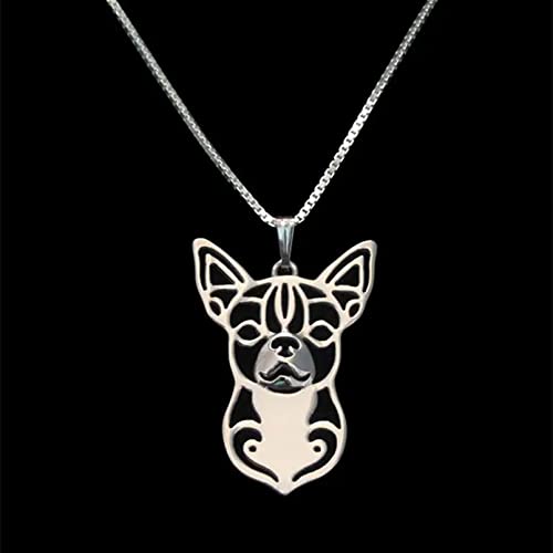 Halskette Anhänger Schmuck Frauen Haustier Hund Halsketten Liebhaber 'Cutout Niedliche Chihuahua Halsketten Weihnachten Geburtstag Partei Geschenk von FUWIND