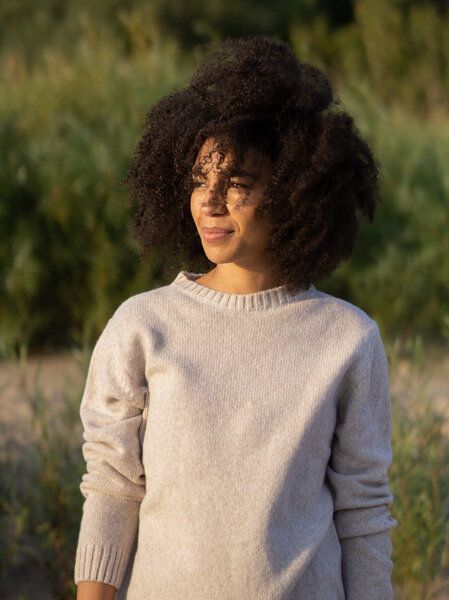 FUXBAU Frauen Merino Strickpullover von FUXBAU