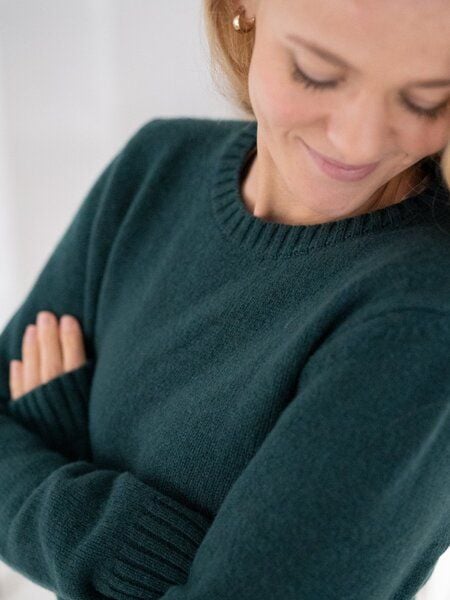 FUXBAU Frauen Merino Strickpullover von FUXBAU