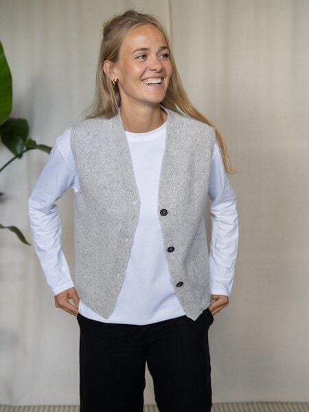 FUXBAU Frauen Merino Strickweste von FUXBAU