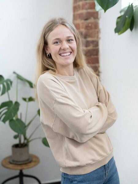 FUXBAU Frauen Oversize Pullover - Natural Dye von FUXBAU