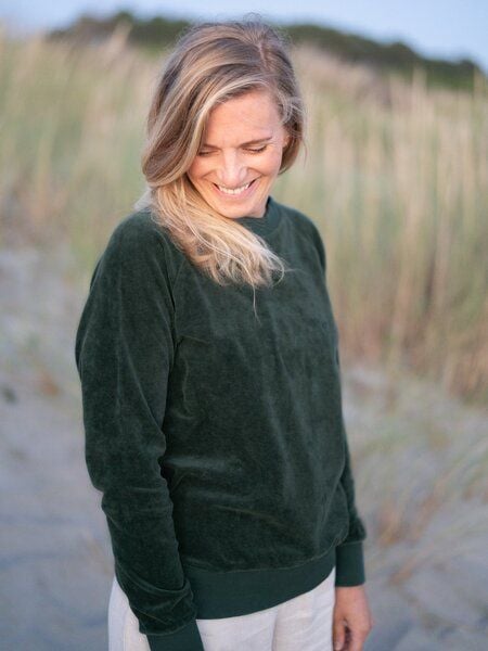 FUXBAU Frauen Samt Sweater von FUXBAU