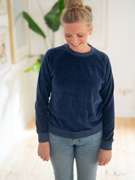 FUXBAU Frauen Samt Sweater von FUXBAU