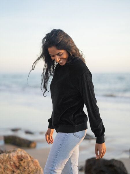 FUXBAU Frauen Samt Sweater von FUXBAU