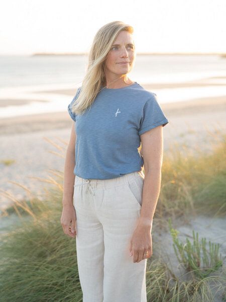 FUXBAU Frauen fux Azul T-Shirt - blau meliert von FUXBAU