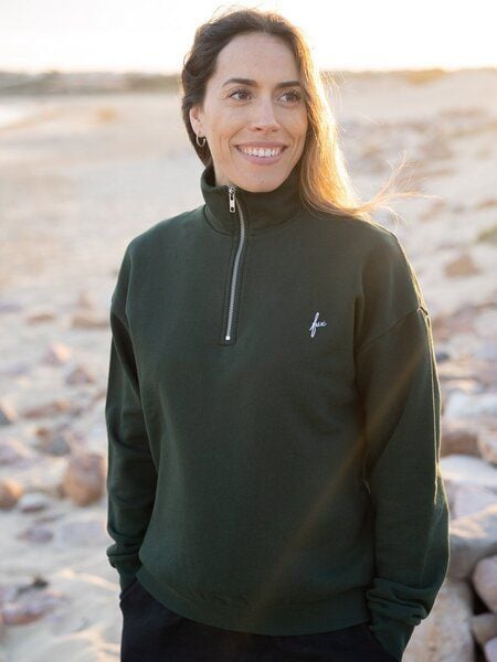FUXBAU Frauen fux Half Zip Sweater von FUXBAU