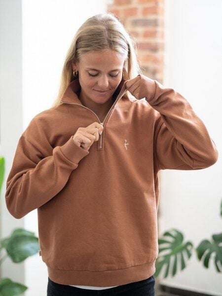 FUXBAU Frauen fux Half Zip Sweater von FUXBAU