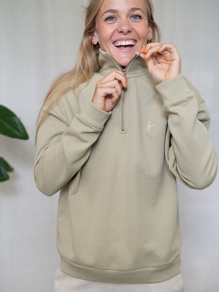FUXBAU Frauen fux Half Zip Sweater von FUXBAU