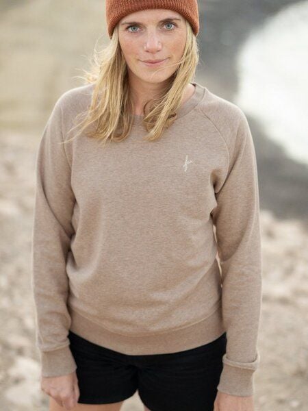 FUXBAU Frauen fux Pullover - beige meliert von FUXBAU