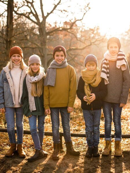 FUXBAU Kinder Merino Kork Beanie von FUXBAU