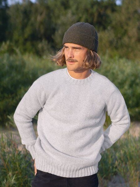 FUXBAU Männer Merino Strickpullover von FUXBAU