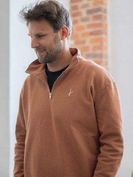 FUXBAU Männer fux Half Zip Sweater von FUXBAU