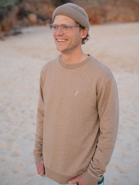 FUXBAU Männer fux Pullover - beige meliert von FUXBAU
