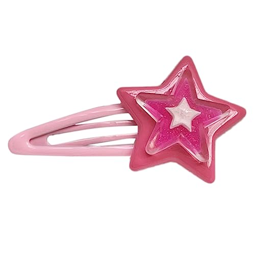 Clip Star Y2K-Stil süße Mädchen Pony Clip Kopfschmuck Seitenclip Zubehör Stern Haarnadel Clip Star Y2K-Stil süße Mädchen Pony Clip Kopfschmuck Seitenclip Zubehör Stern Haarnadel von FUXIU