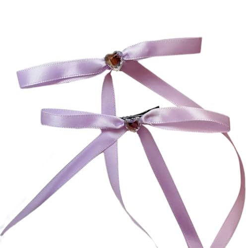 FUXIU 1 Paar Haarspangen mit Schleife, lange Haarspange mit Schleife, Entenschnabel-Haarspange für Damen, Zöpfe, Haarspange FUXIU 1 Paar Haarspangen mit Schleife, lange Haarspange mit Schleife, Entenschnabel-Haarspange für Damen, Zöpfe, Haarspange von FUXIU