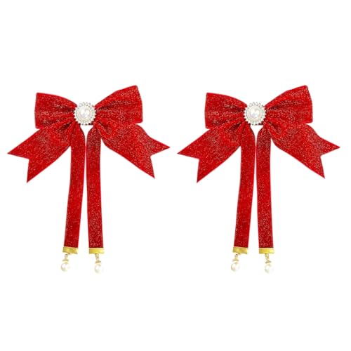 FUXIU 1 x 1 Paar luxuriöse Haarspange mit Schleife, Hochzeit, Bankett, Party, Haarnadel für Frauen und Mädchen, zum Fotografieren, Neujahrs-Haarspange FUXIU 1 x 1 Paar luxuriöse Haarspange mit Schleife, Hochzeit, Bankett, Party, Haarnadel für Frauen und Mädchen, zum Fotografieren, Neujahrs-Haarspange von FUXIU