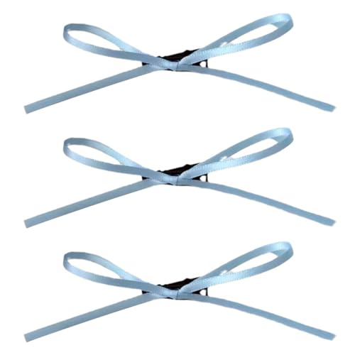 FUXIU 3 Stück süße Schleife elegante 2000er Jahre Mini Seitenclip Haarspange süße Mädchen Mini Bowknot Balletcore von FUXIU