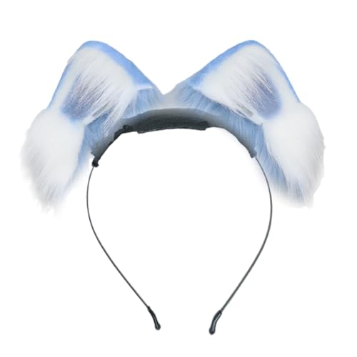 FUXIU Abnehmbare Ohren Stirnband Plüsch Haarteile Kopfbedeckung Haarschmuck für Partys und Halloween Kostüm Cosplay Enthusiasten von FUXIU