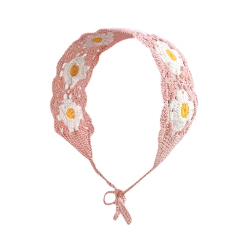 FUXIU Ethnischer Stil Frauen Hollow Out Turban Outdoor Camping Fotoshooting Crochet Haarband Frühling Sommer Stirnband für Reisen von FUXIU