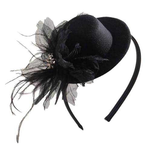FUXIU Fascinator mit Perlenstickerei, 1920er-Jahre, Abschlussball-Tänzerin, Kopfschmuck für besondere Anlässe, Hochzeit, Verlobung, Nacht, Kopfbedeckung, Haarstyling von FUXIU