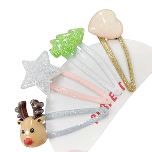 FUXIU Glitzernde Weihnachtsbaum-Haarspangen, Kopfbedeckung, Glitzer-Haarspange für Weihnachten, Kopfschmuck, Kostümparty-Zubehör von FUXIU