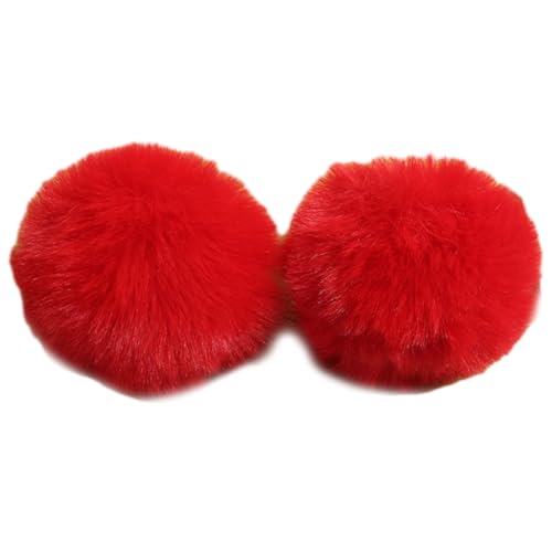 FUXIU Haarspange für Mädchen, pelzig, süße Mädchen, niedliche Haarspangen, Kopfbedeckung, Pompons, Zubehör für Frauen und Mädchen von FUXIU