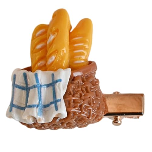 FUXIU Kreative Simulation Brot-Form Haarnadel für Mädchen Karneval Fotografieren Haarspangen Ästhetik Haarschmuck von FUXIU