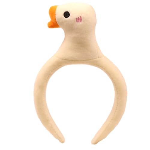 FUXIU Niedliches 3D-Haarband mit weißen Gänsen, Make-up-Haarreifen, gefüllte Plüschente, Puppe, Tier-Haarband, Haarschmuck für Damen und Kinder FUXIU Niedliches 3D-Haarband mit weißen Gänsen, Make-up-Haarreifen, gefüllte Plüschente, Puppe, Tier-Haarband, Haarschmuck für Damen und Kinder von FUXIU