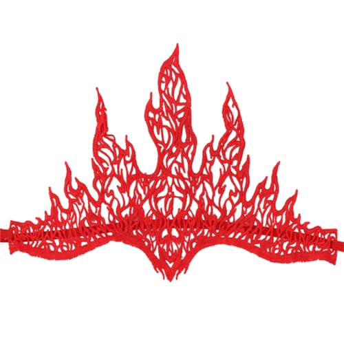 FUXIU Punk Spitze Flammenform Haarreifen Frauen Make-up Stirnband für Halloween Festival Party Teens Aufführungen Haarschmuck von FUXIU