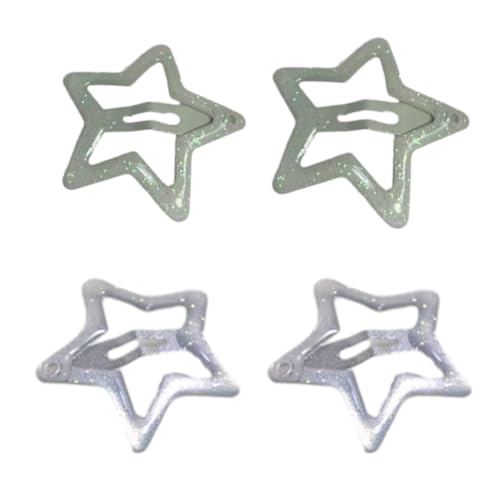 FUXIU Sparkling Star Y2K-Stil Stern Haarnadel Süß Handgemachte Flackernde Snap Haarnadel Kopfbedeckung Haarschmuck Damen Mädchen von FUXIU