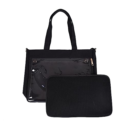 Klare Damen Umhängetasche Geldbörse Mädchen Schule Umhängetasche Damen Schultertasche Niedliche Ita Tasche JK Handtasche Anime Schulranzen von FUXIU