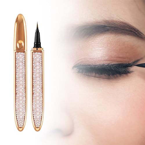 2023 New Self-adhesive Eyeliner Eyelash Glue Pencil, 2 in 1 Selbstklebender Eyeliner-Stift, Wasserfest Wimpernkleber-Stift, Kein Magnetischer Eyeliner-Pen (NO.4) von FUXNGZI