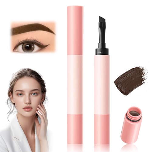 Augenbrauenfarbe,Wasserfeste Farbentwickelnde Augenbrauencreme Long Lasting 24h augenbrauenstift härchenzeichnung für alle Hauttöne (kaffeebraun, 1PCS) von FUXNGZI